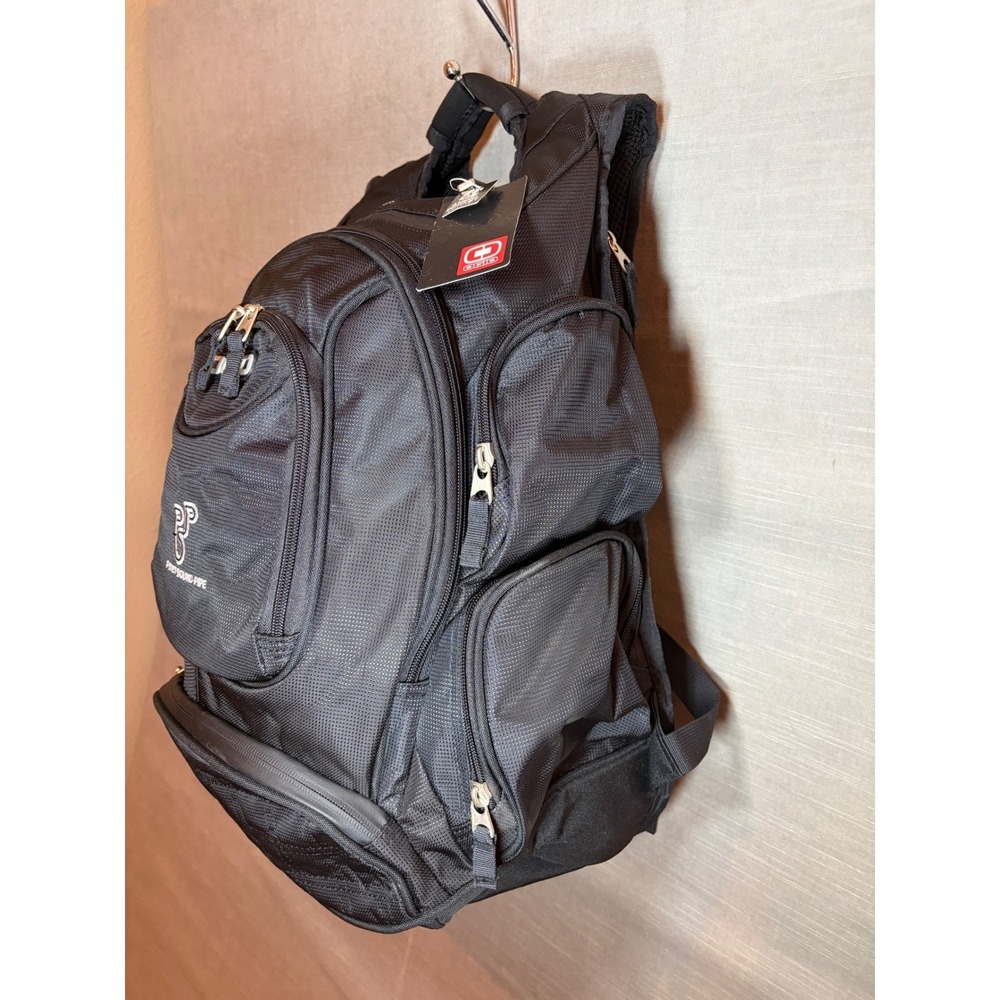 OGIO Metro Black Multi Pocket Backpack Audio‎ Ready Laptop Travel Work Bag - Picture 5 of 16